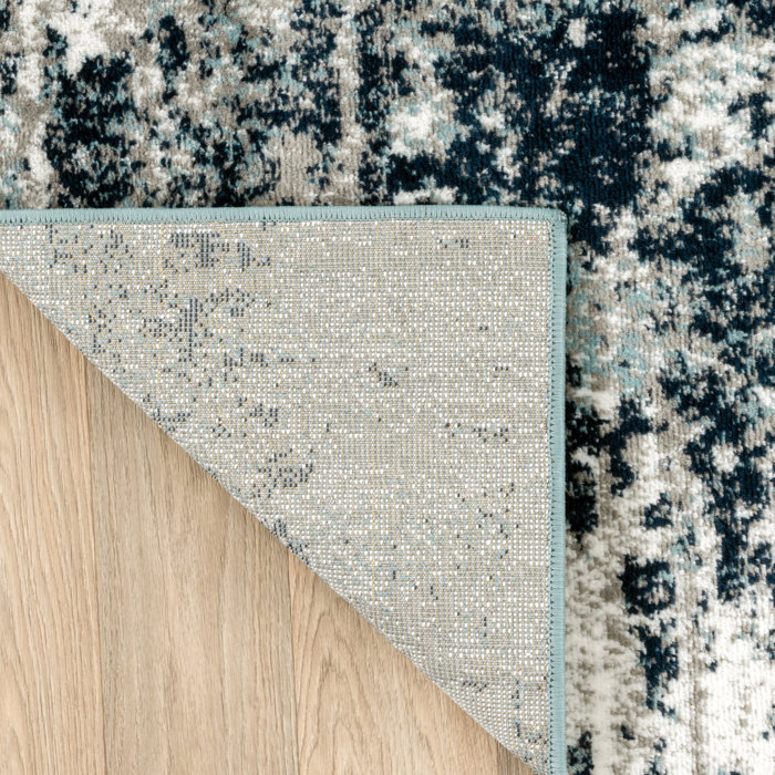 Trent Austin Design® Willington Performance Gray/Blue/Ivory Rug